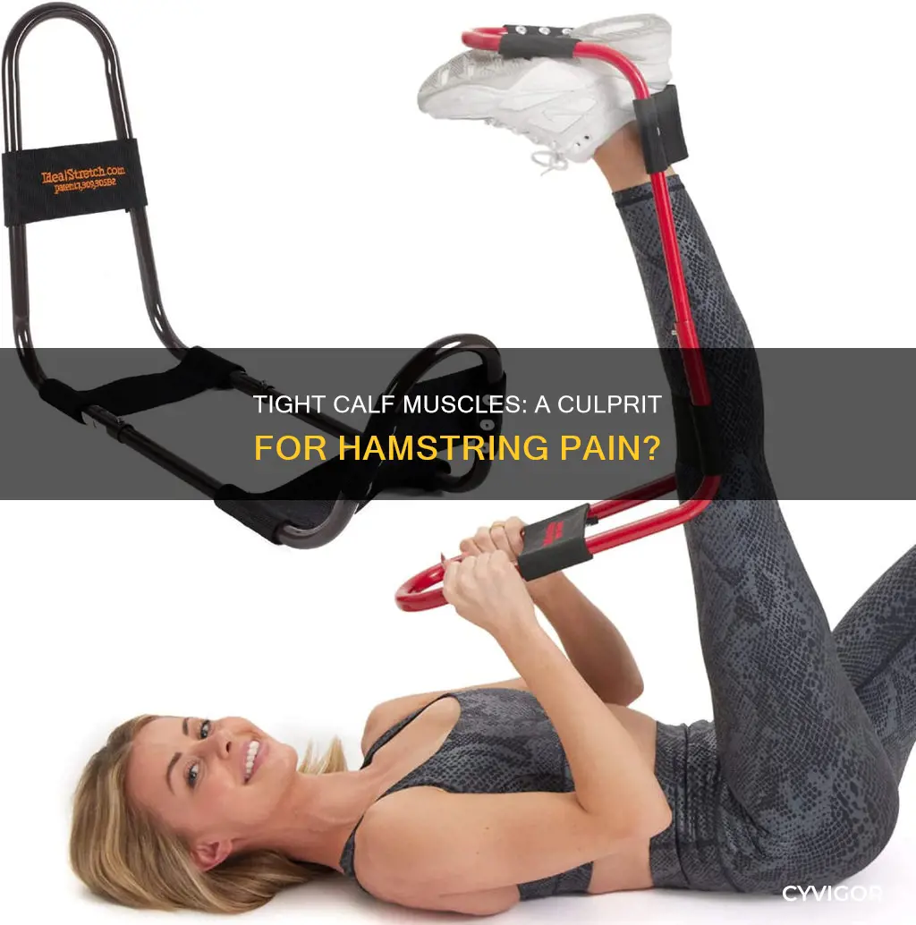 can tight calf muscles cause hamstring pain