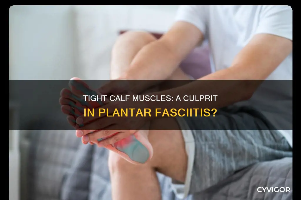 can tight calf muscles cause plantar fasciitis