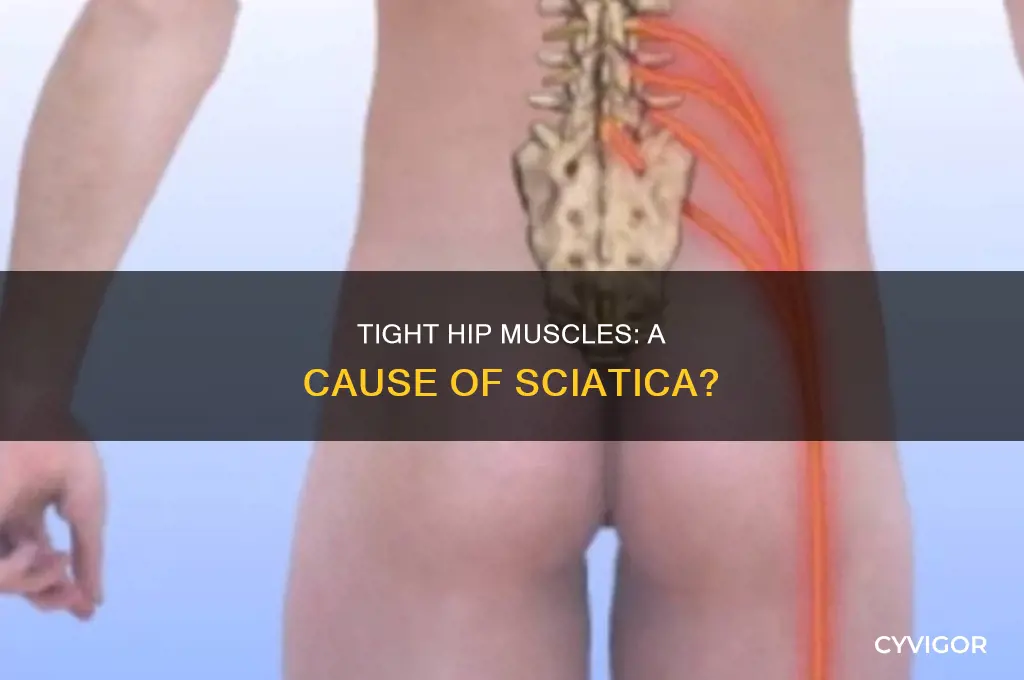 can tight hip muscles cause sciatica
