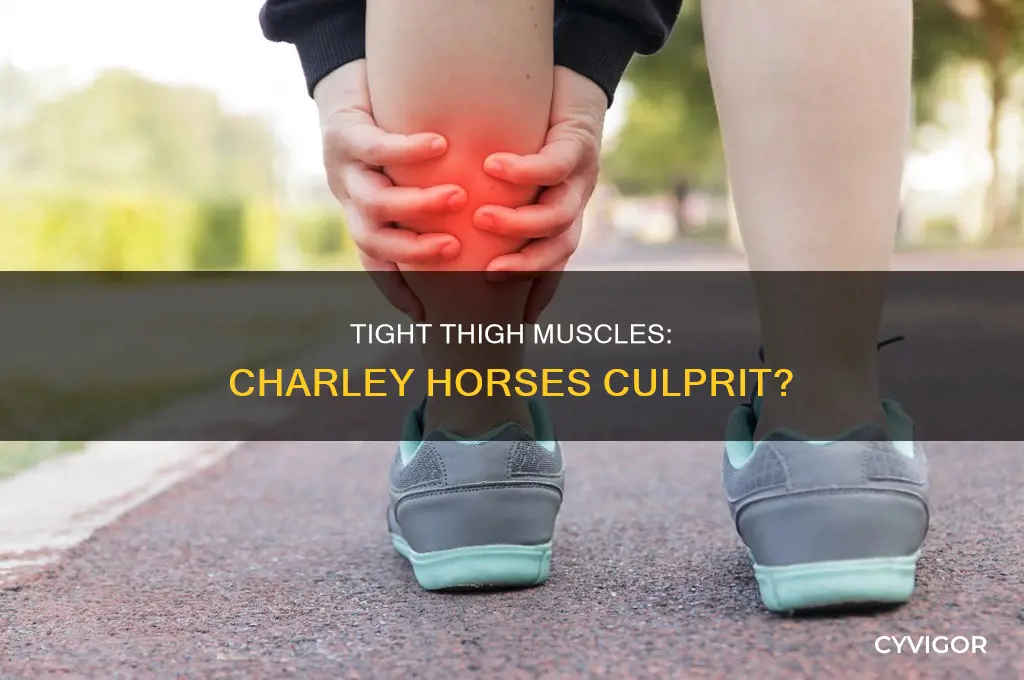 can tight muscle in the thigh cause charley horses