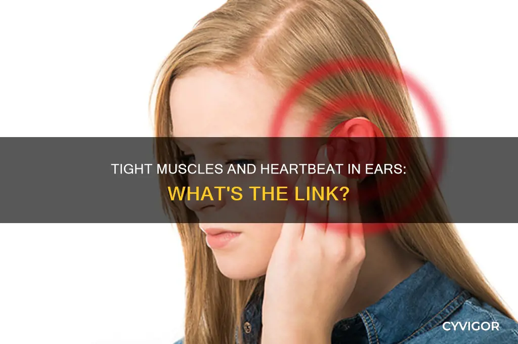 can tight muscles cause heartbeat in ear