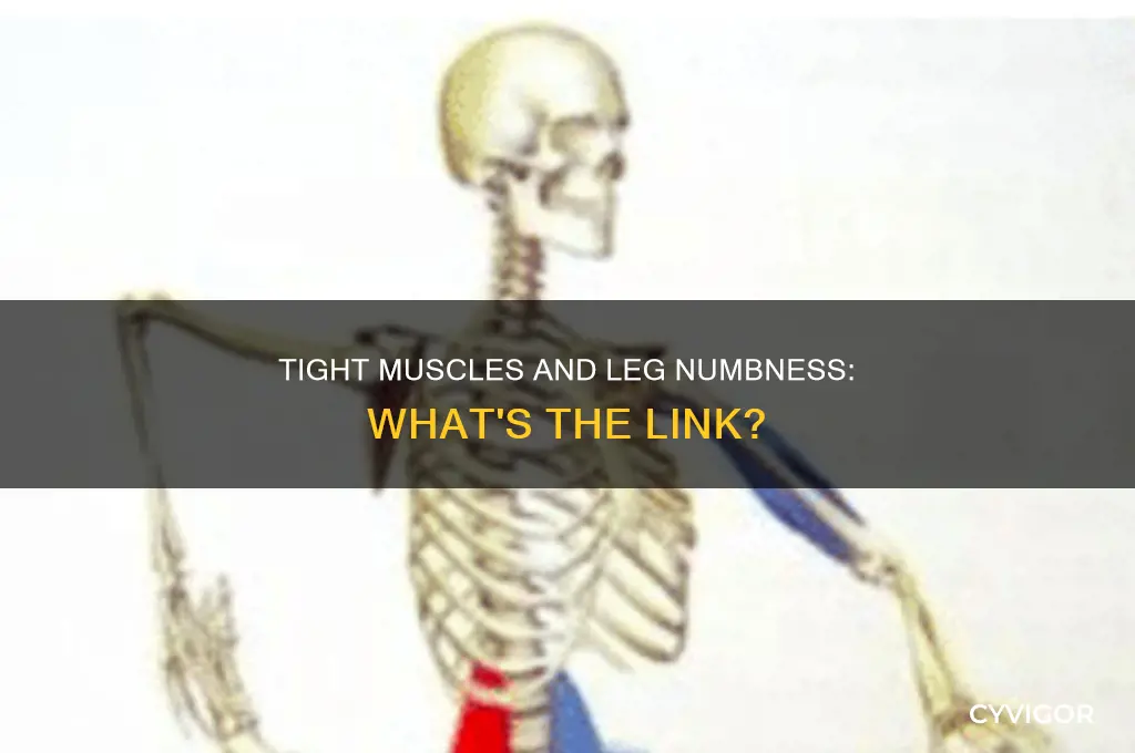 can tight muscles cause leg numbness