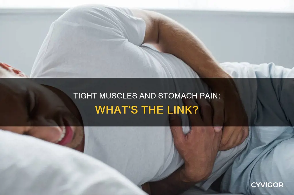 can tight muscles cause stomach pain