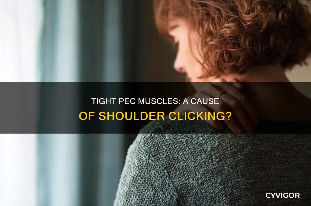 can tight pec muscles cause shoulder clicking
