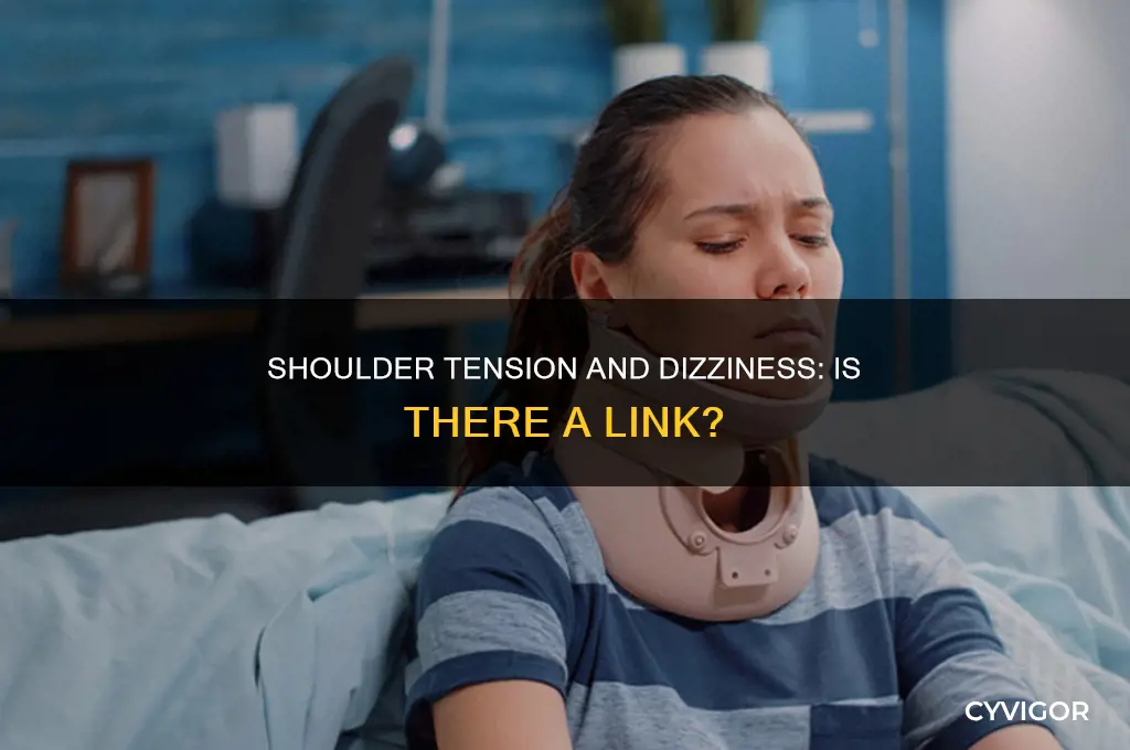 can tight shoulder muscles cause dizziness