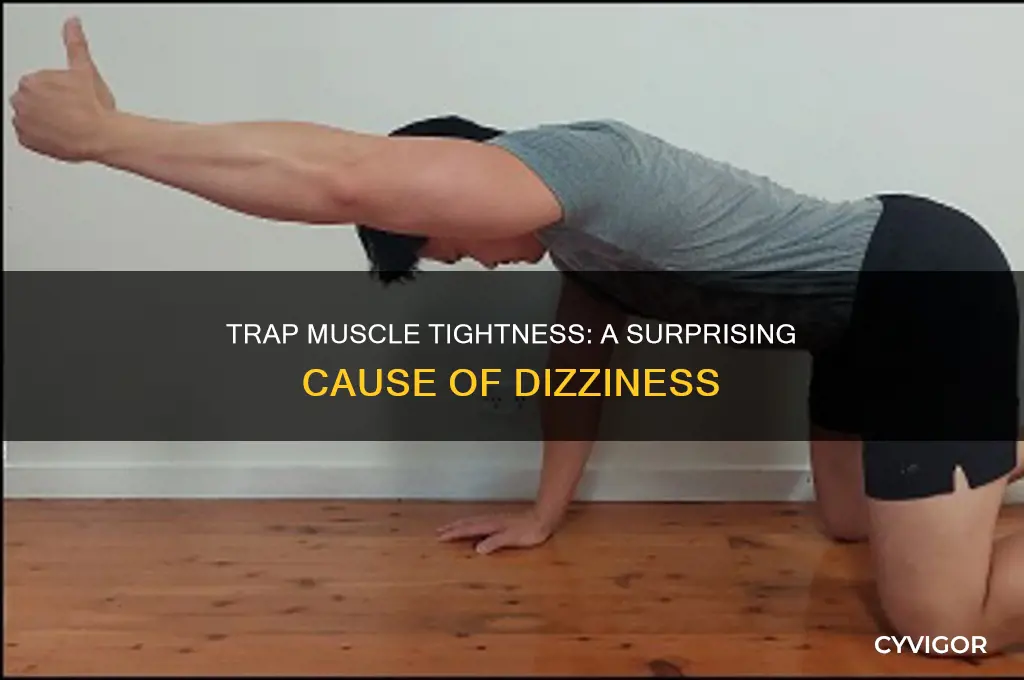 can tight trap muscles cause dizziness