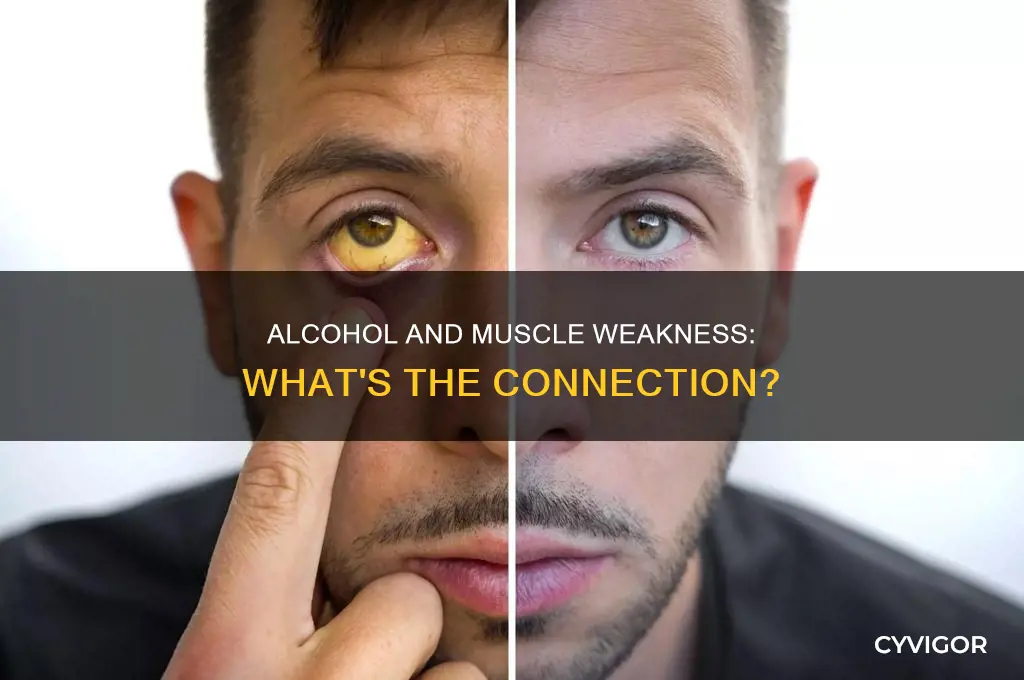 can too much alchohol cause muscle weakness