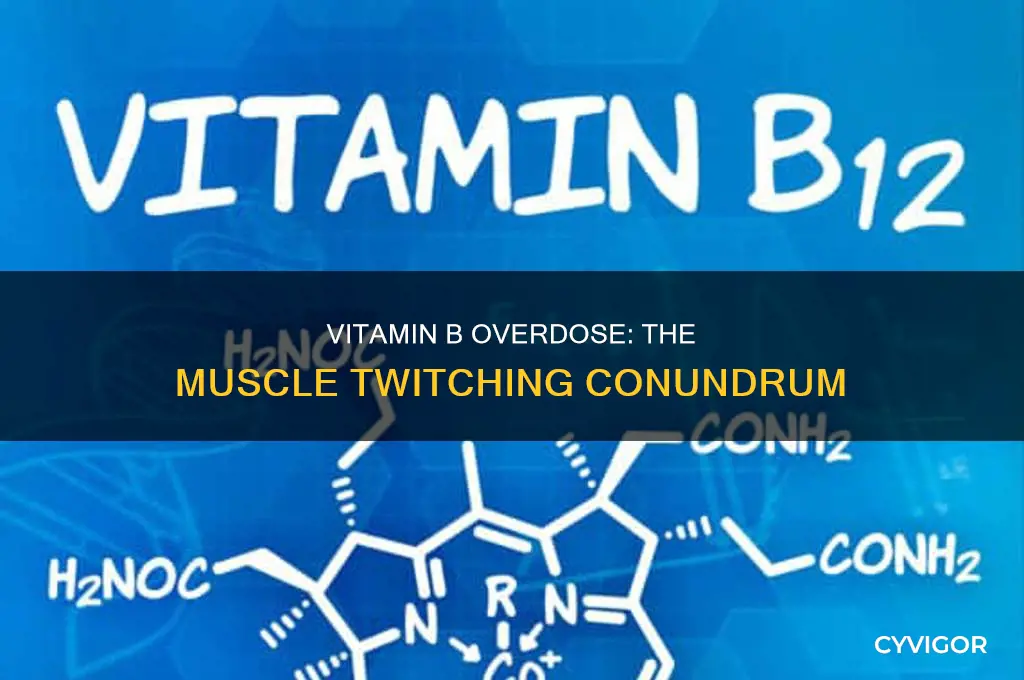 can too much vit b cause muscle twittiching