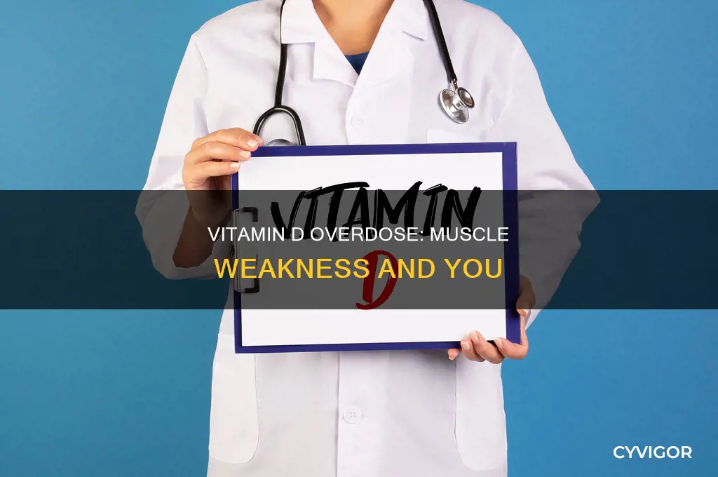 can too much vitamin d cause muscle weakness