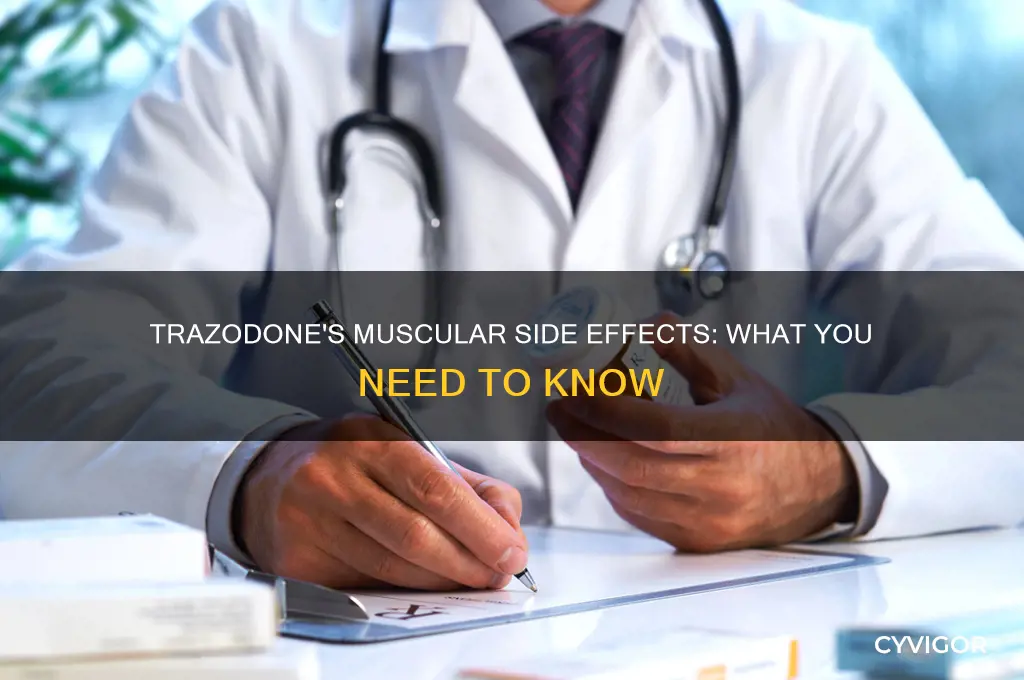 can trazodone cause muscle aches