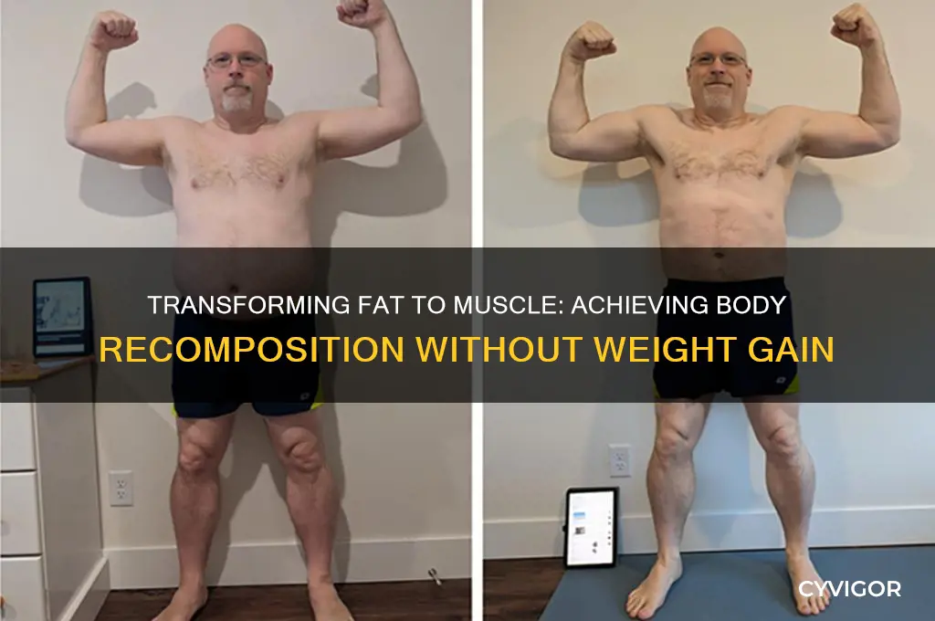 can u replace fat with muscle wthout gaining weight