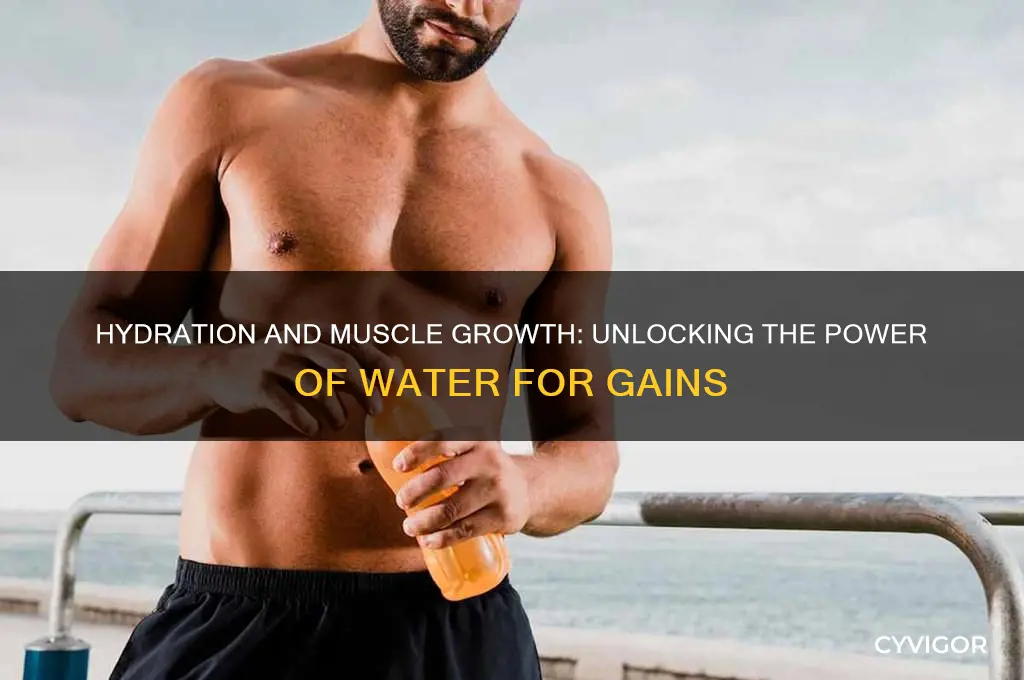 can water help gain muscle