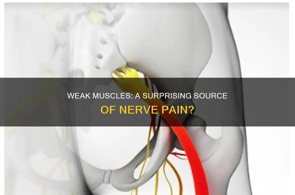 can weak muscles cause nerve pain