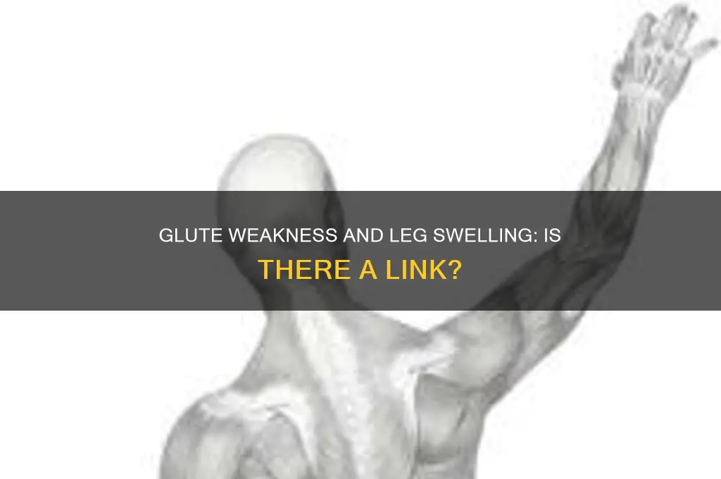 can weak muscles in glutes cause leg swelling