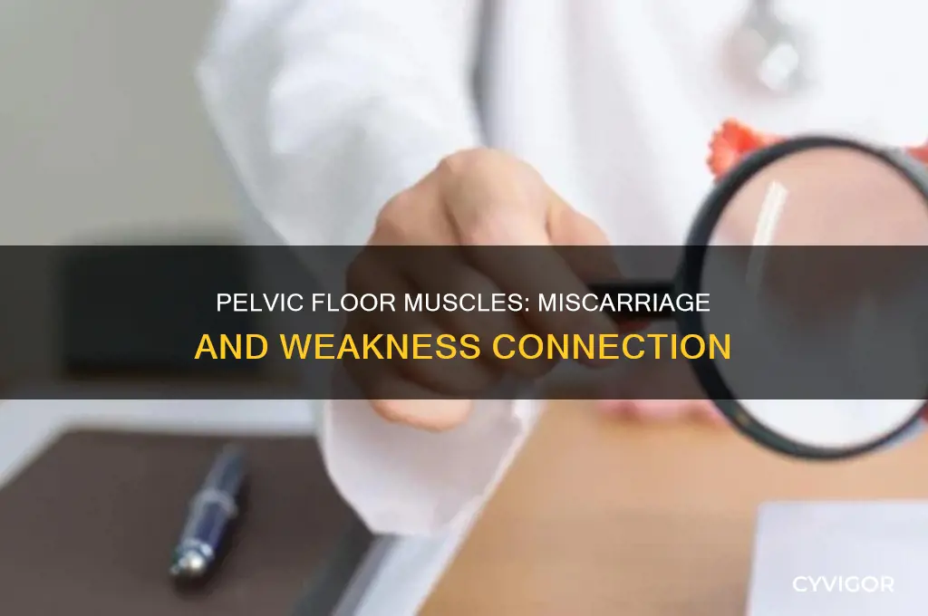can weak pelvic floor muscles cause miscarriage