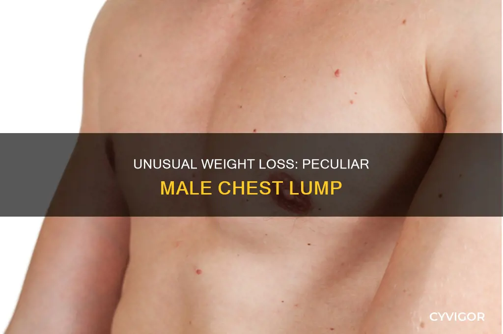 can weight loss cause lump in male pectoral muscle