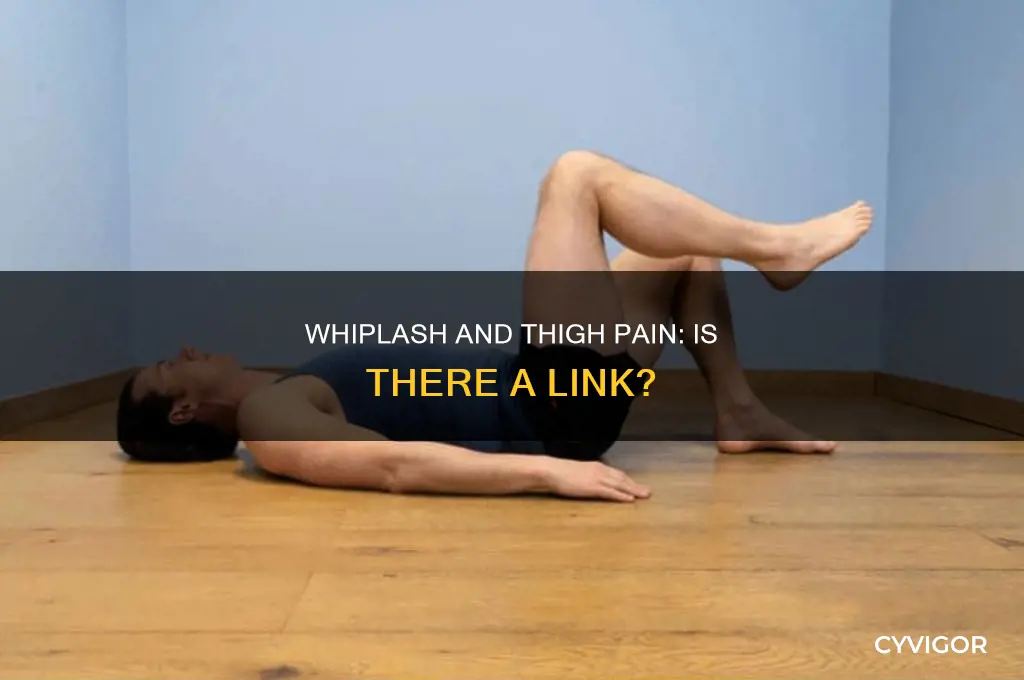 can whiplash in lower back cause thigh muscle pain