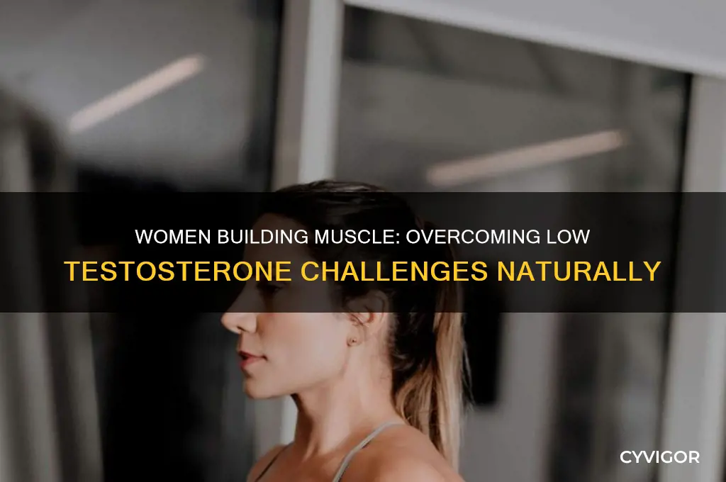 can women gain muscle without the normal ammount of testorone