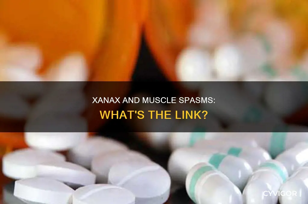 can xanax cause muscle spasms