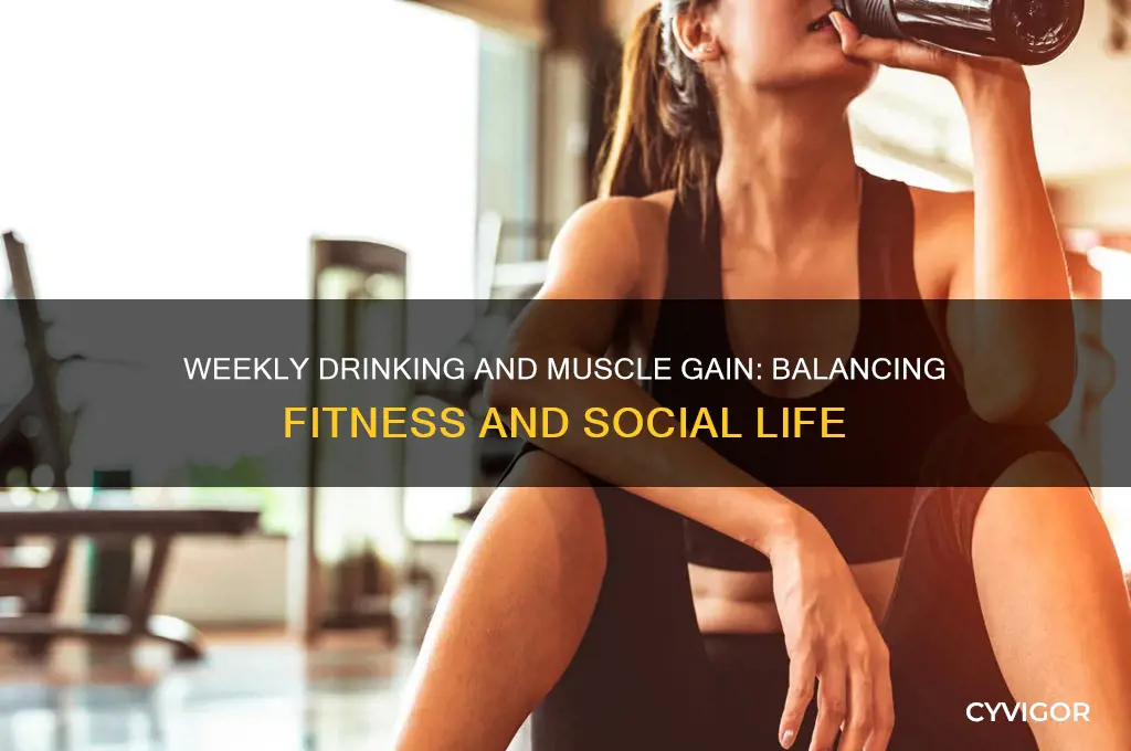 can you drink once a week and still gain muscle