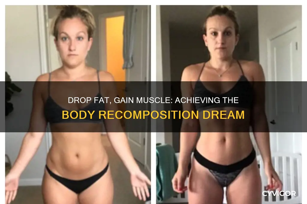 can you drop body fat and gain muscle