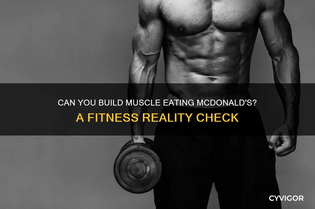 can you eat mcdonalds and gain muscle
