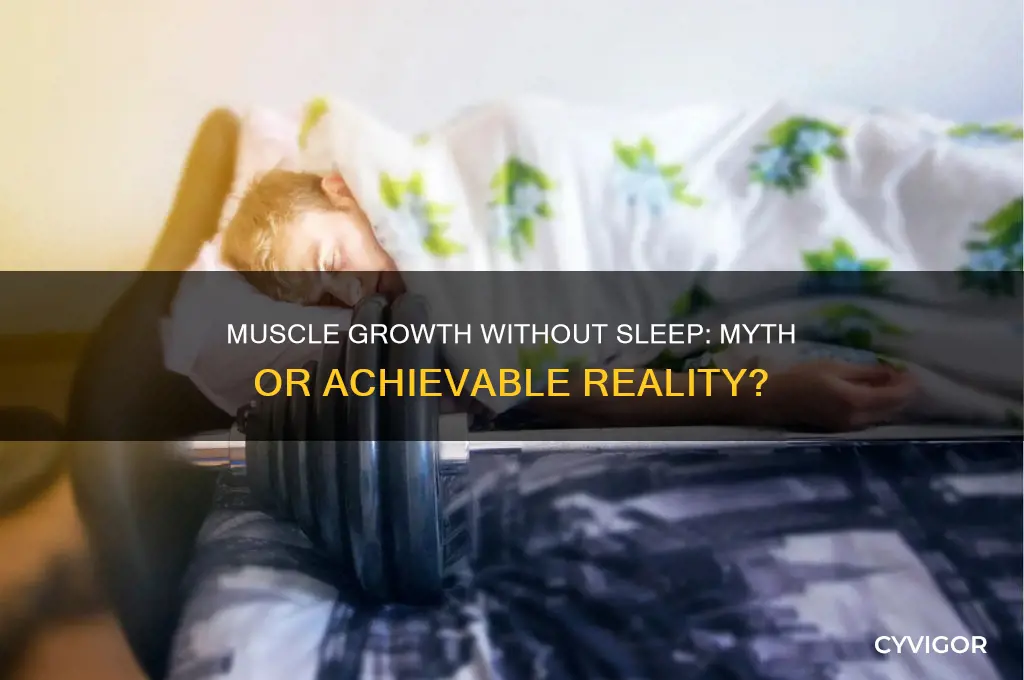 can you gain muscl e wthout sleep