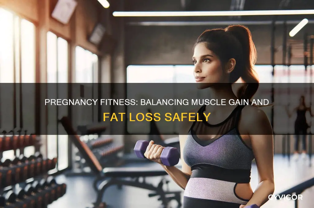 can you gain muscle and lose fat while pregnant