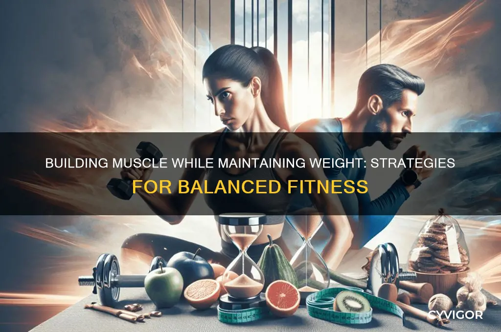 can you gain muscle and maintain weight