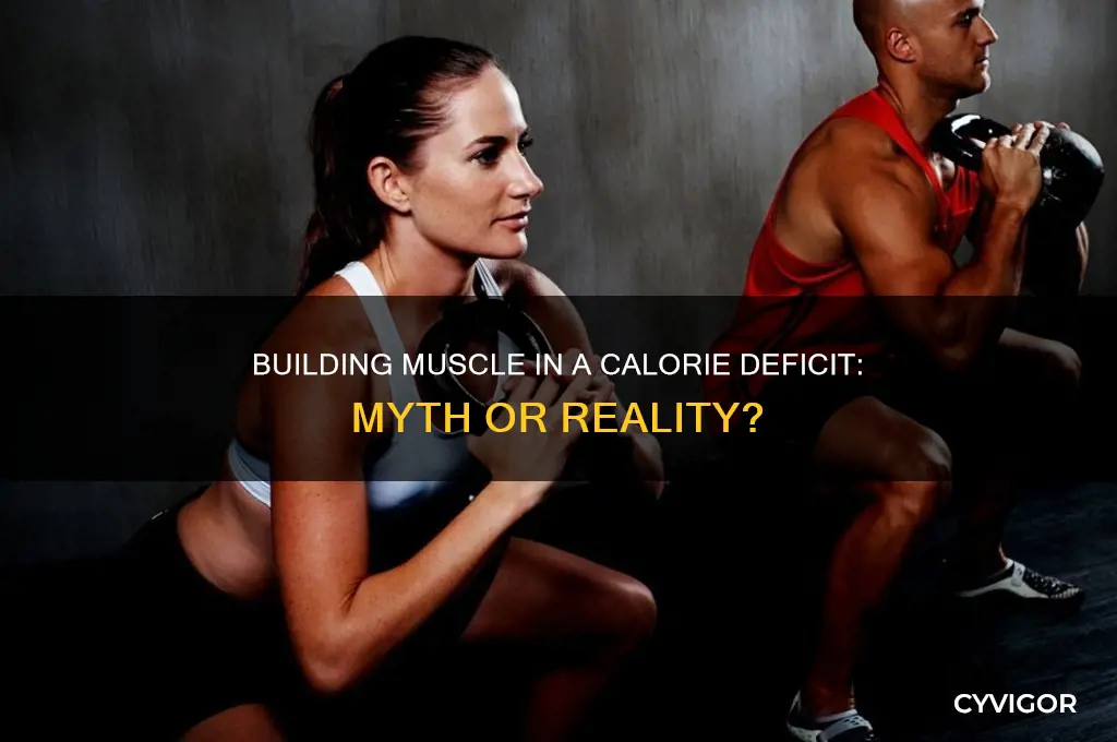 can you gain muscle at a calorie deficet