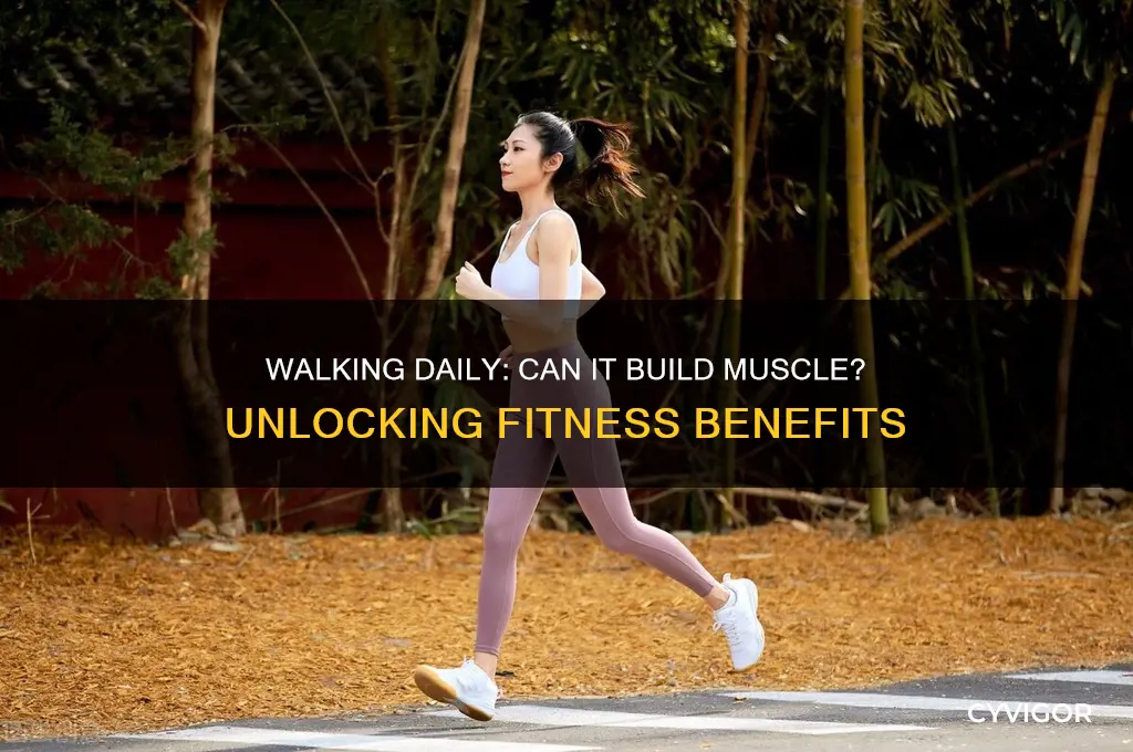 can you gain muscle by walking everyday