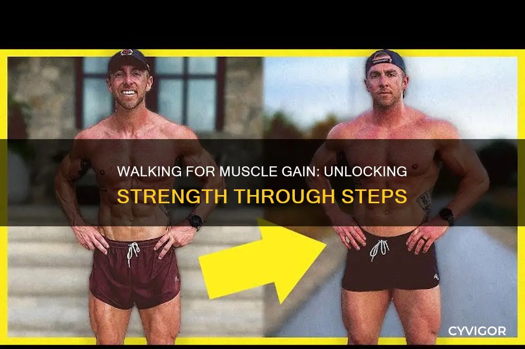 can you gain muscle from walking a lot