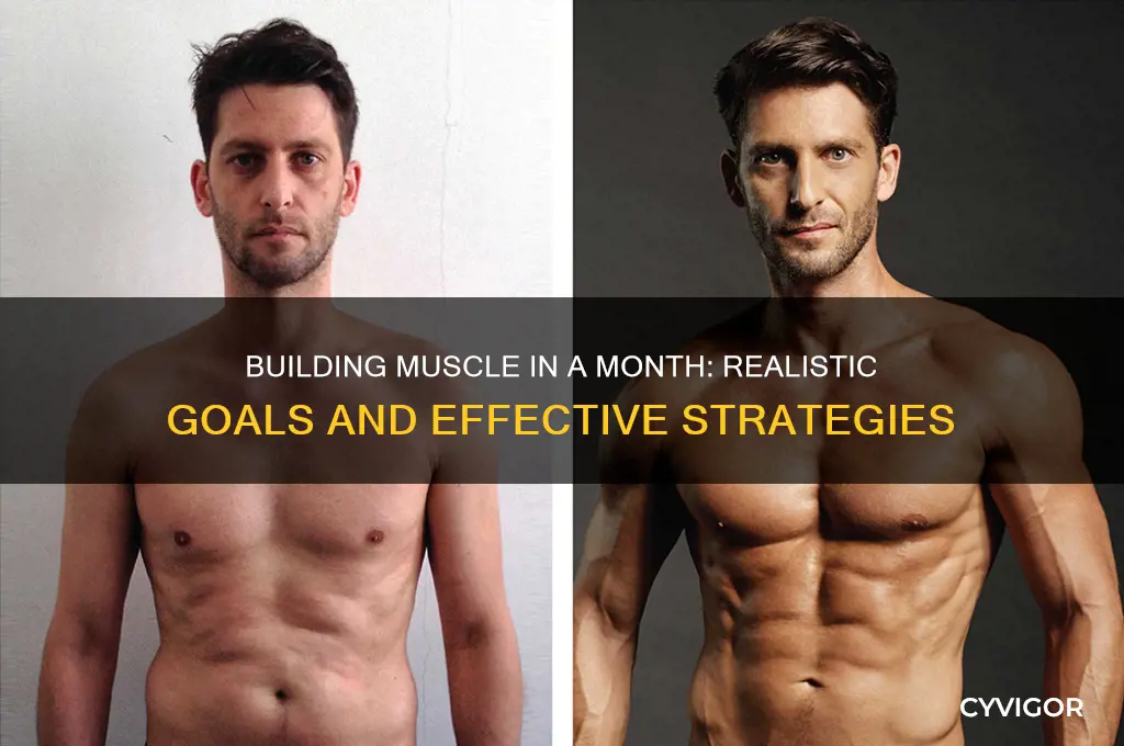 can you gain muscle in 1 month