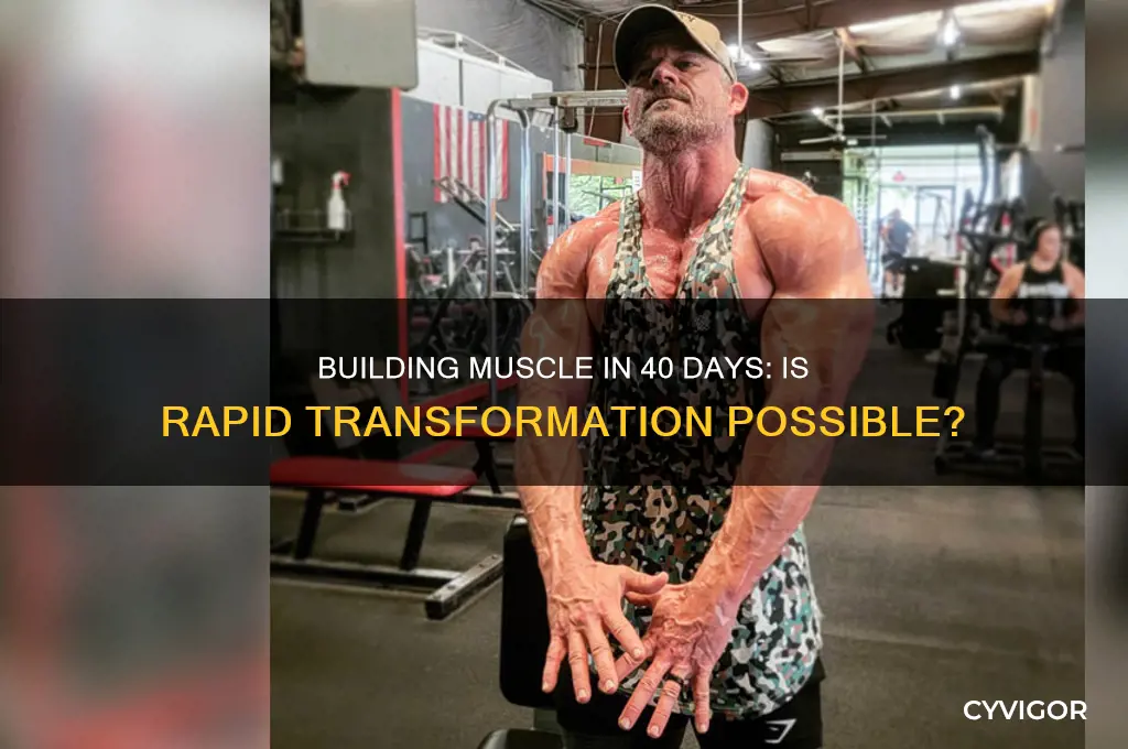 can you gain muscle in 40 days