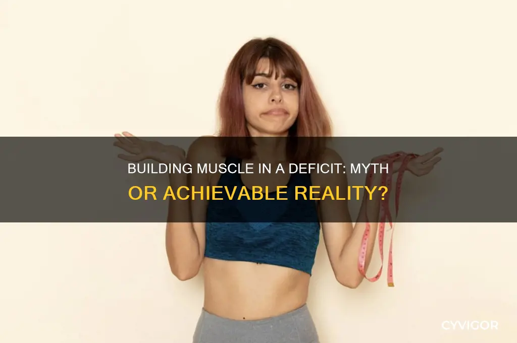 can you gain muscle in a defecit