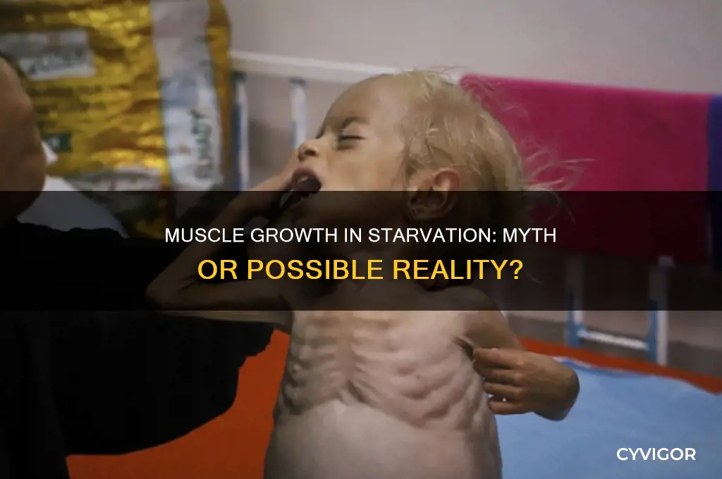 can you gain muscle in starvation