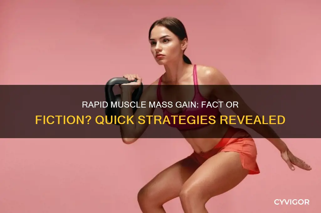 can you gain muscle mass quickly