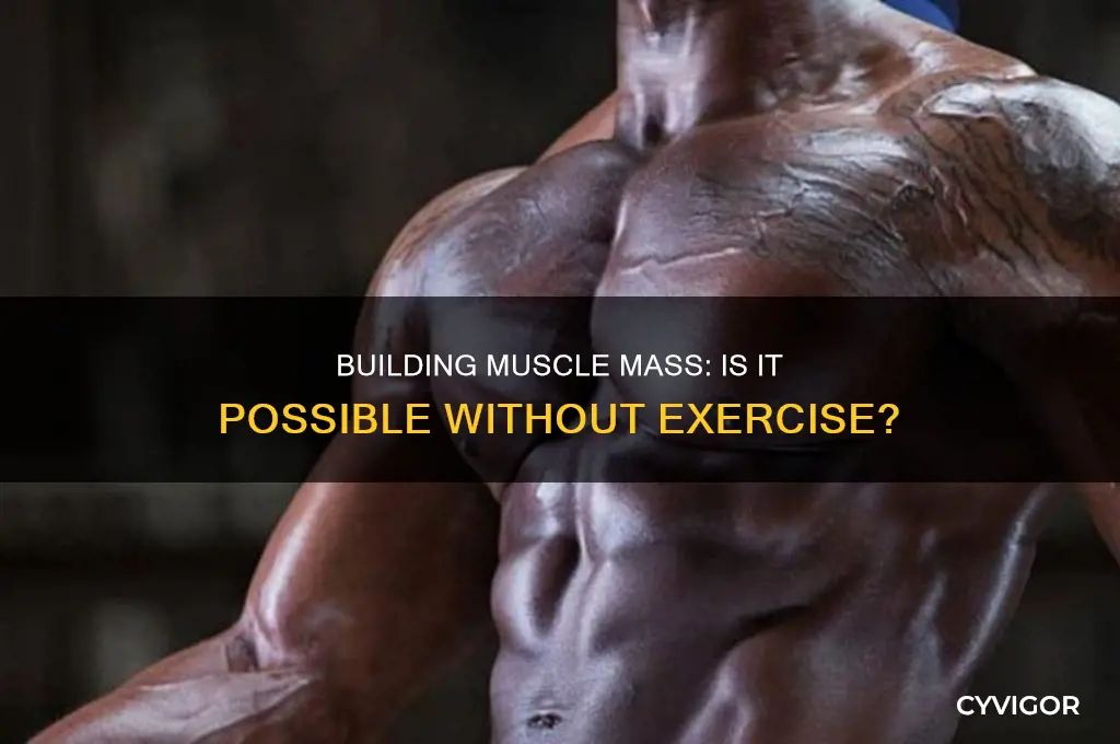 can you gain muscle mass without working out