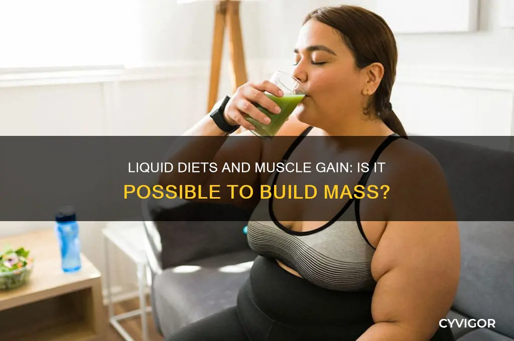 can you gain muscle on a liquid diet