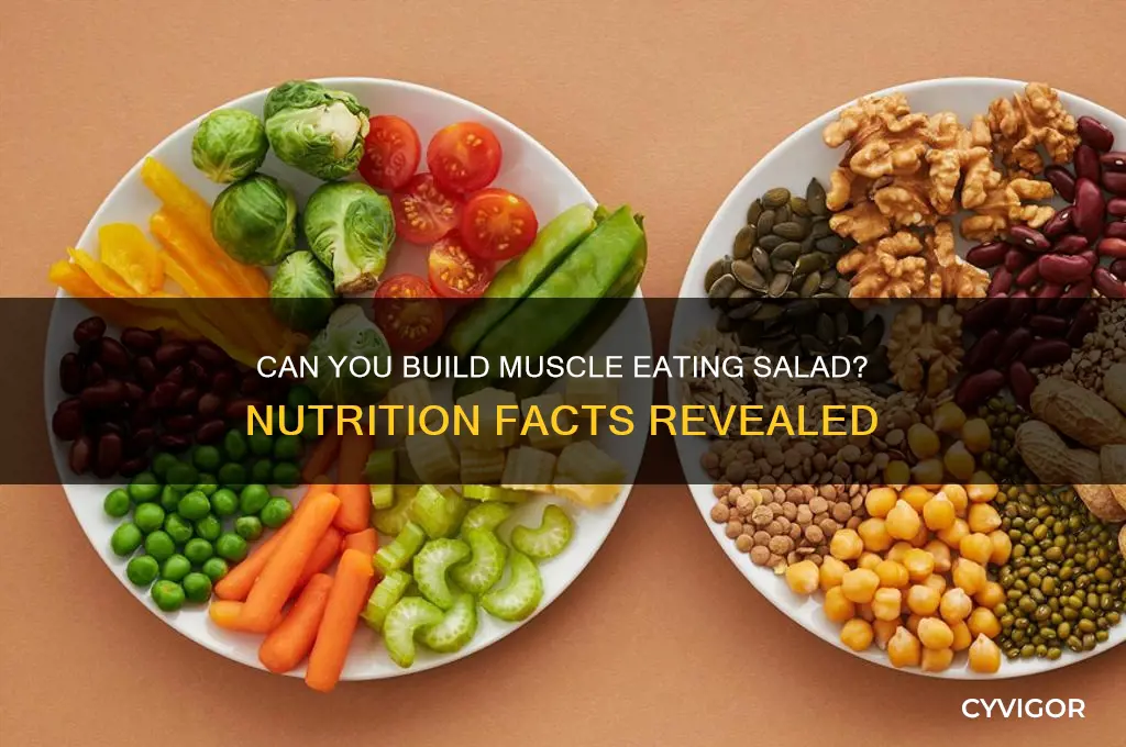 can you gain muscle while eating salad