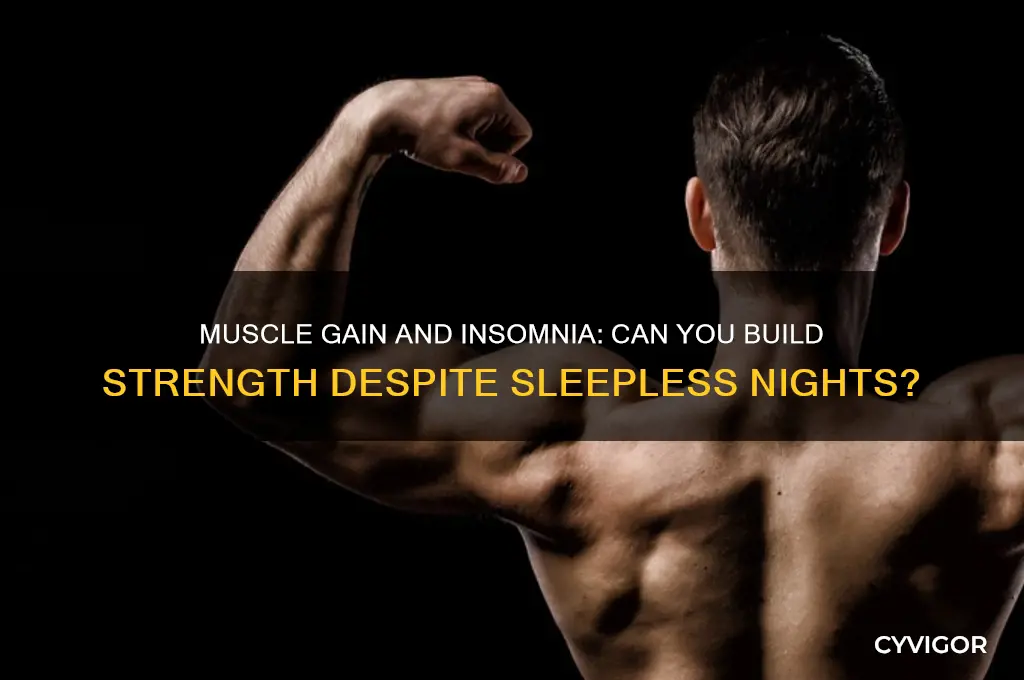 can you gain muscle with insomnia