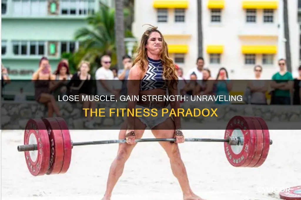 can you lose muscle mass but gain strength