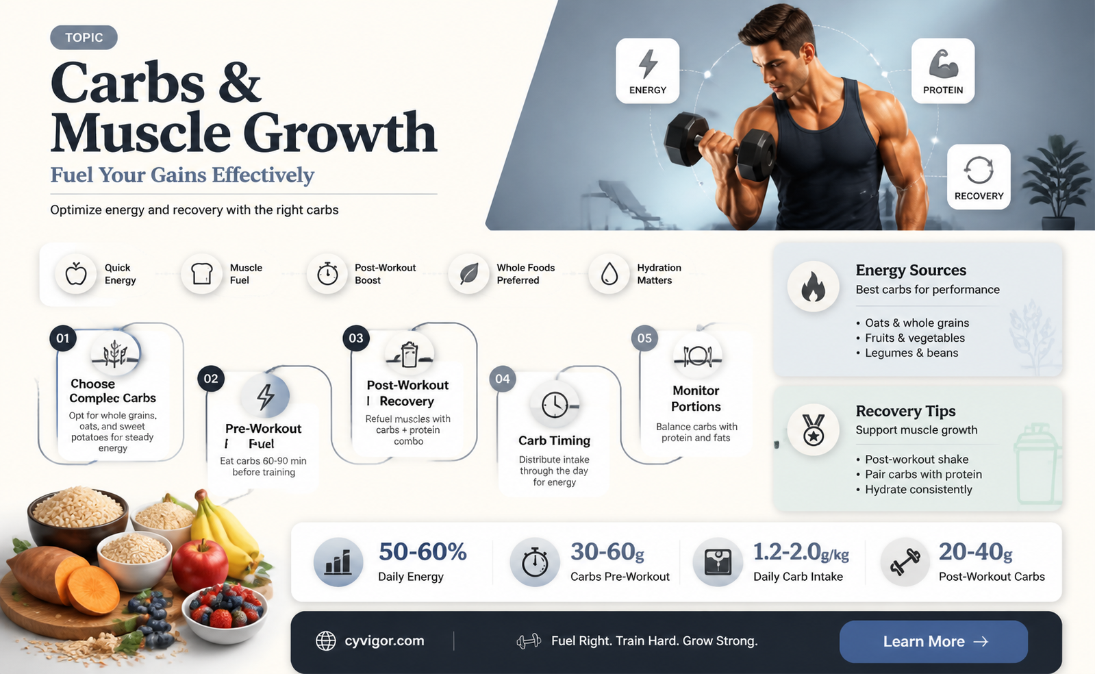 are carbohydrates good for muscle growth