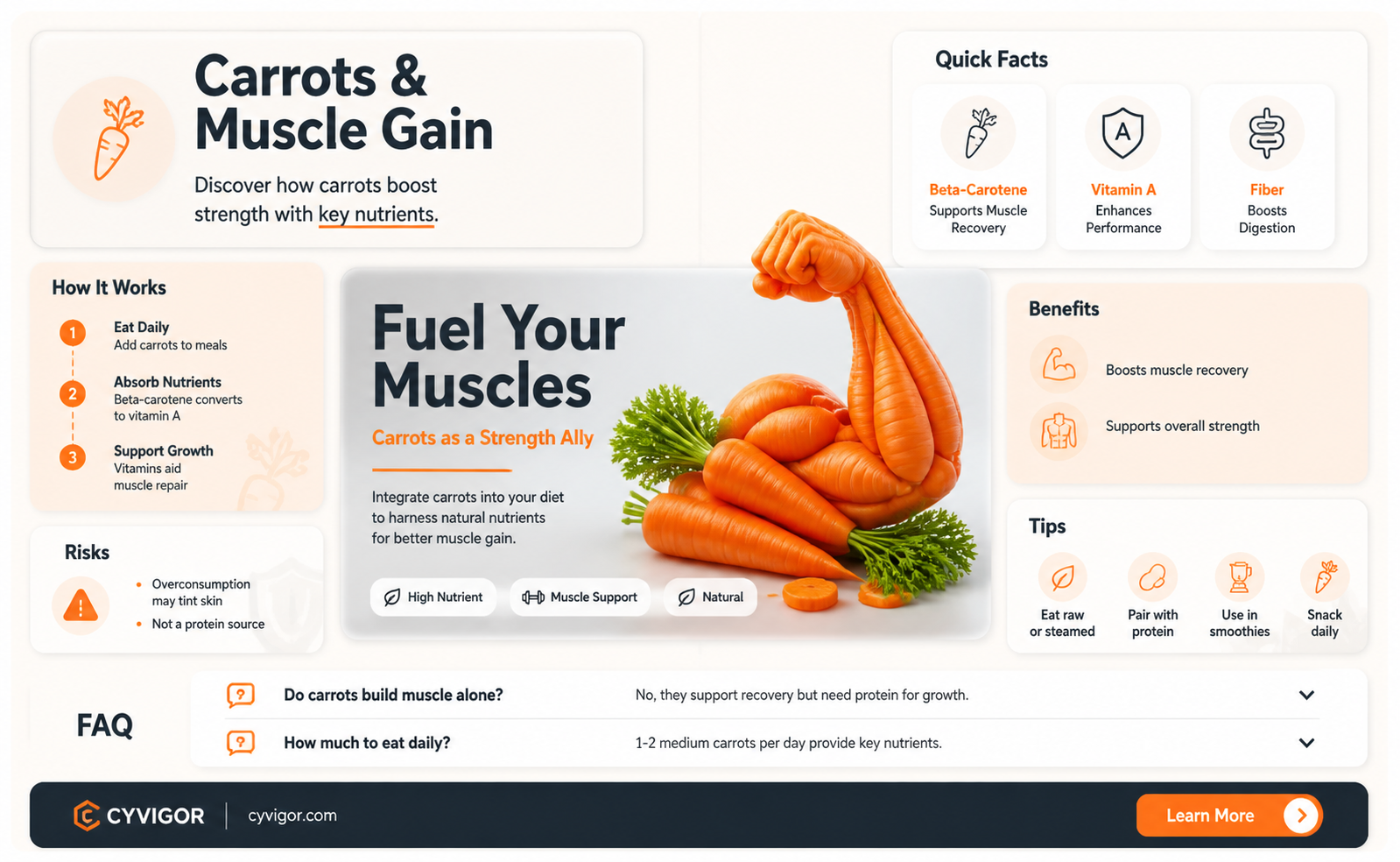are carrots good for gaining muscle