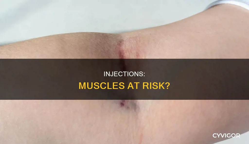could an injection cause muscle damage