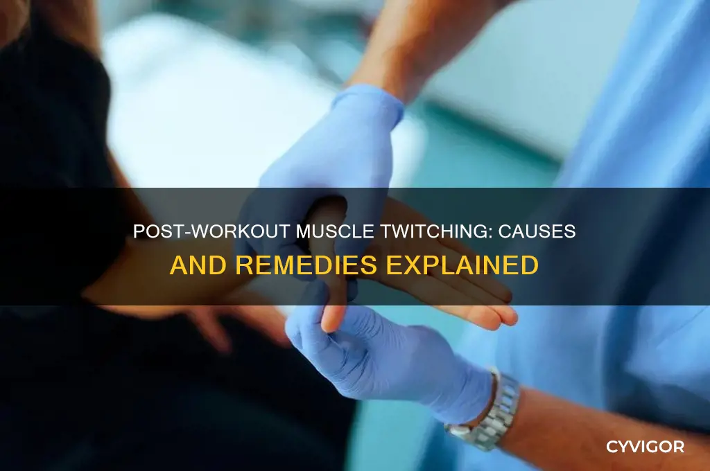 could muscles twitch a day after working out