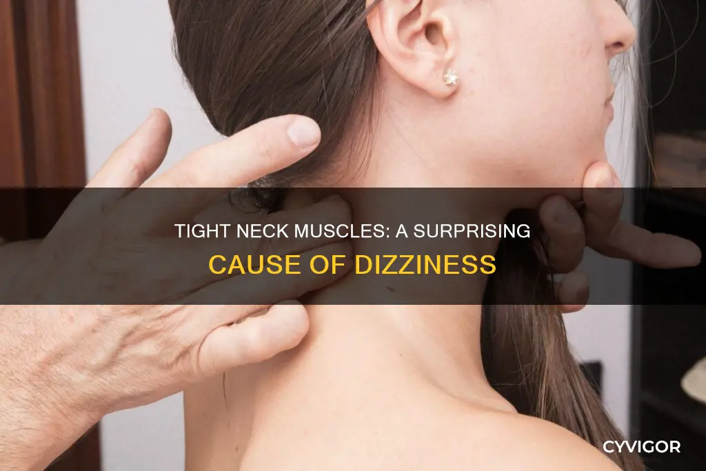 could tight neck muscles cause dizziness