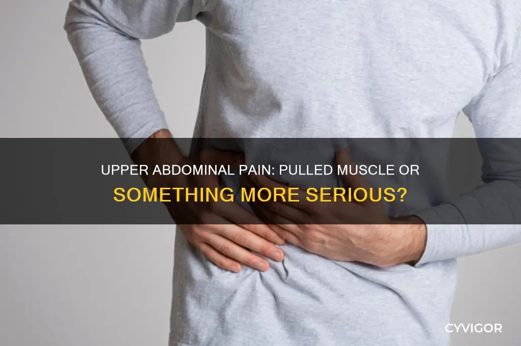 could upper abdominal pain be a pulled muscle