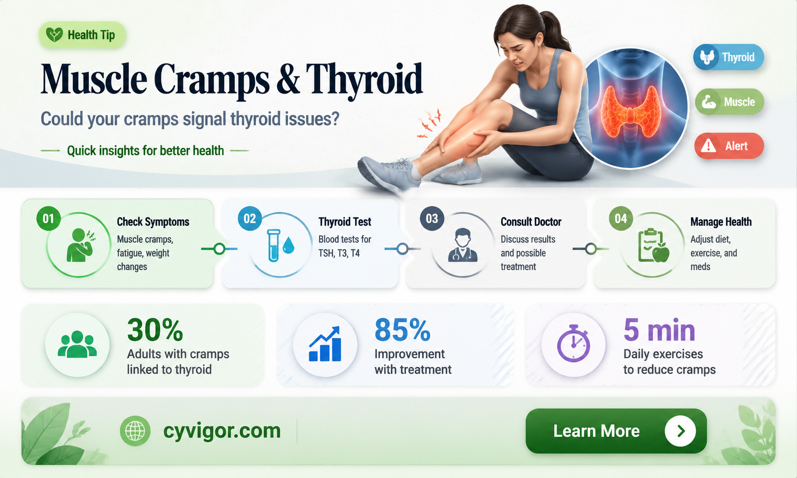 are muscle cramps a sign of thyroid problems