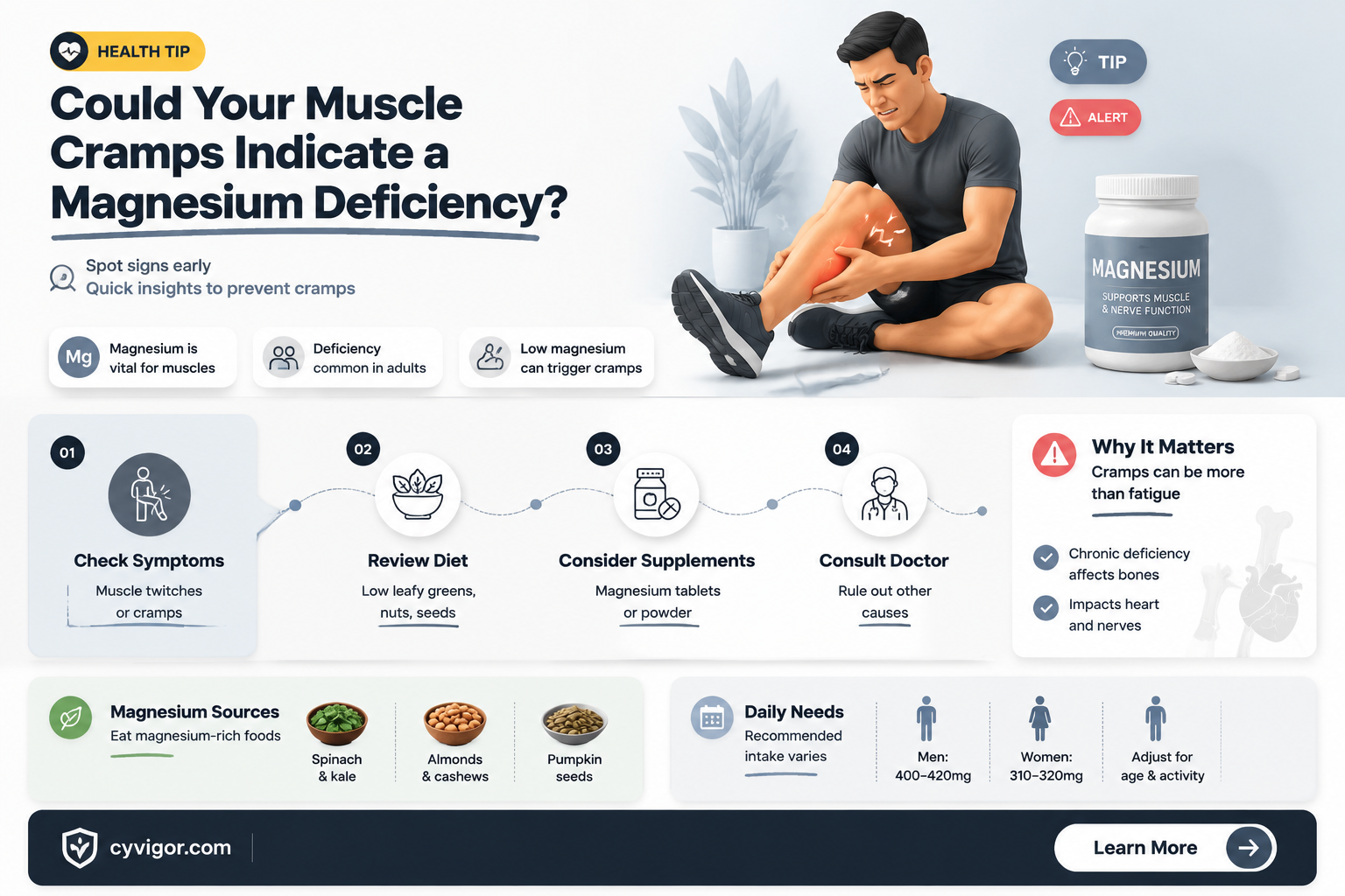 are muscle cramps a sign of magnesium deficiency